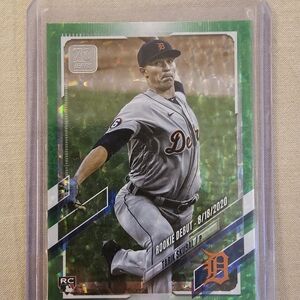 Topps MLB Debut Card with Blue and Orange Logo